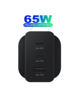 SP Super Fast Charger And Cable Set PD 65W 3-Port Type-C Plug QC 3.0 USB-C compatible With iPhone 14,iPad Pro, Galaxy S24  - Image 2