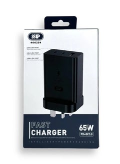 SP Super Fast Charger And Cable Set PD 65W 3-Port Type-C Plug QC 3.0 USB-C compatible With iPhone 14,iPad Pro, Galaxy S24  - Image 4