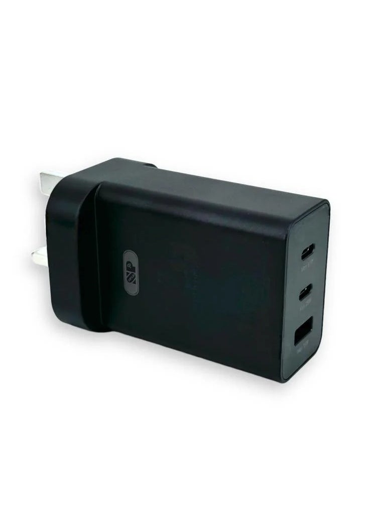 SP - Super Fast Charger And Cable Set PD 65W 3-Port Type-C Plug QC 3.0 USB-C compatible With iPhone 14,iPad Pro, Galaxy S24 - Image 1