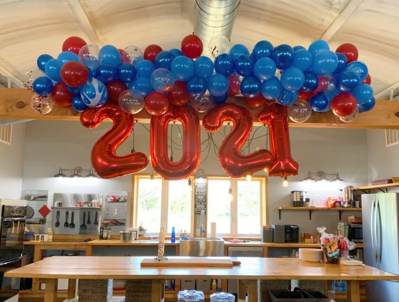 Mluchee 2 Numbers Balloon 40 Inch Red Two Balloon Number Birthday Decor, 2nd 12 21st Party Celebration Decorations Graduations Wedding Baby Shower - Image 2