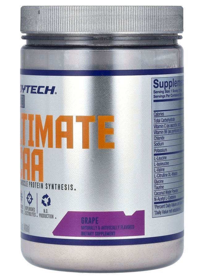 BODYTECH Elite Ultimate BCAA Grape 16.5 oz (468 g) - Image 2