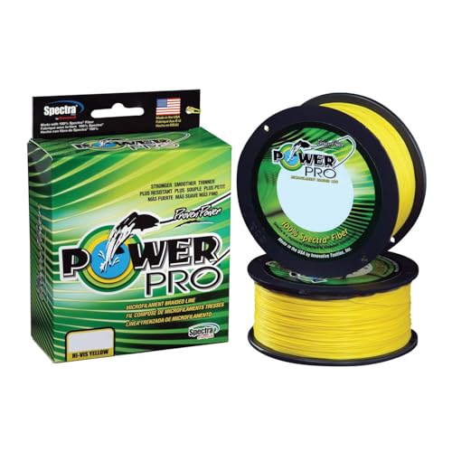 POWER PRO Spectra Fiber Braided Fishing Line, Hi-Vis Yellow, 500YD/80LB - Image 4