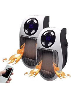 Generic Latino Heat, Latino Heat Calentador, Latino Hit Calefactor, 500w Plug in Space Wall Outlet with Timer, LED Display and Remote (2pcs)  - Image 1