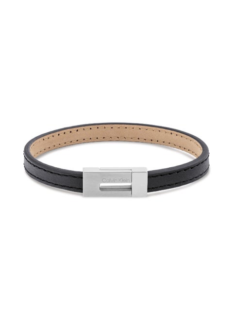 CALVIN KLEIN JEWELRY CK EXPOSED MENS LEATHER BRACELET - 35100020