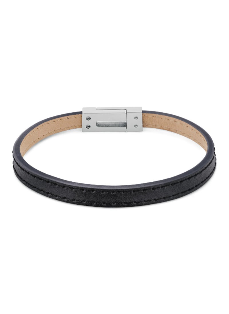 CALVIN KLEIN JEWELRY CK EXPOSED MENS LEATHER BRACELET - 35100020