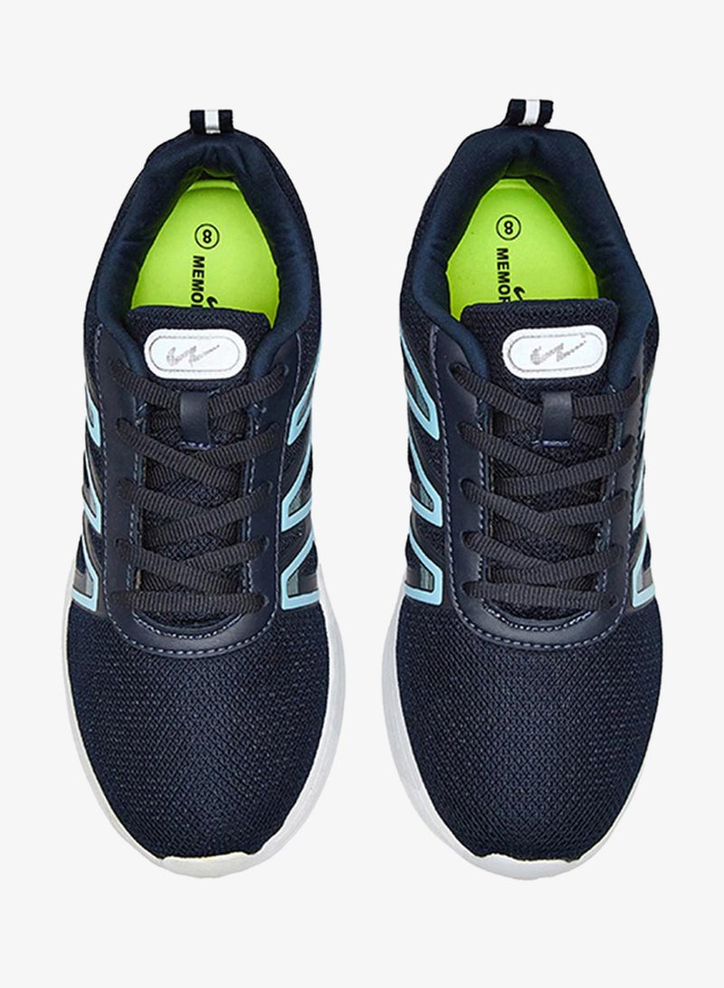 CAMPUS Men Robe Memory Foam Lace-Up Running Shoes-Navy - Image 3