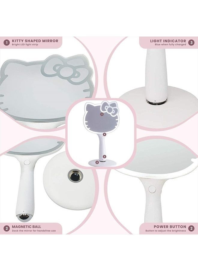IMPRESSIONS VANITY · COMPANY - Impressions Vanity Hello Kitty LED Handheld Mirror, Makeup Vanity Mirror with Standing Base and Adjustable Brightness - Image 1