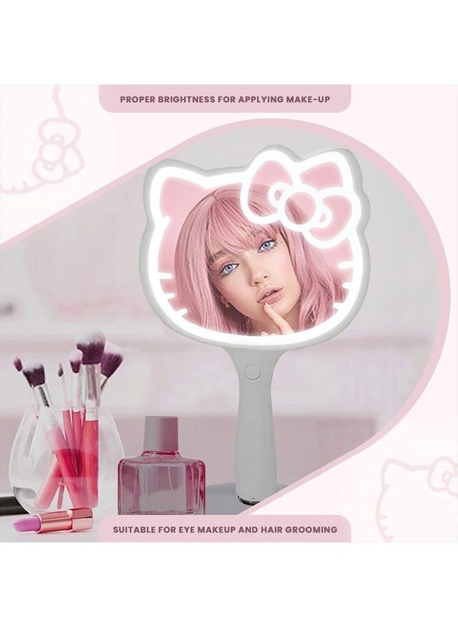 IMPRESSIONS VANITY · COMPANY - Impressions Vanity Hello Kitty LED Handheld Mirror, Makeup Vanity Mirror with Standing Base and Adjustable Brightness - Image 1
