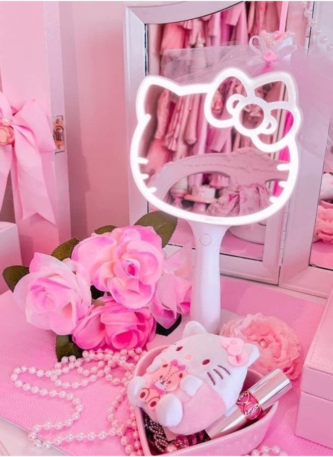 IMPRESSIONS VANITY · COMPANY - Impressions Vanity Hello Kitty LED Handheld Mirror, Makeup Vanity Mirror with Standing Base and Adjustable Brightness - Image 1