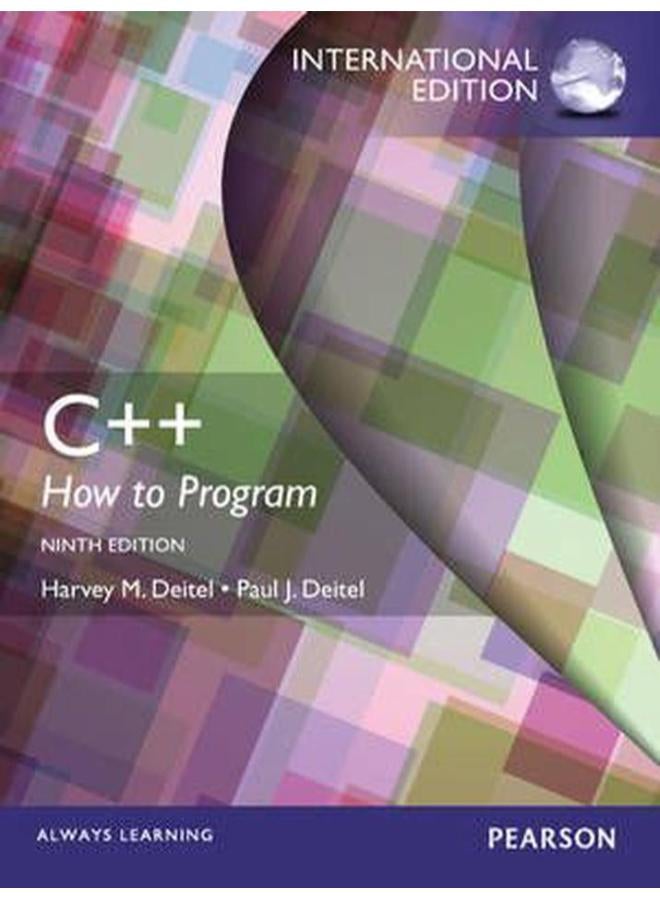 C++ How to Program Early Objects Version International Edition Ed 9