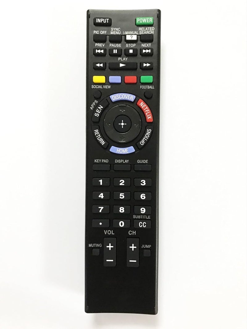 BOMAZ Replacement Remote Control for Sony KDL-60W630B KDL-60W630B/2 HD Smart LED TV - Image 2