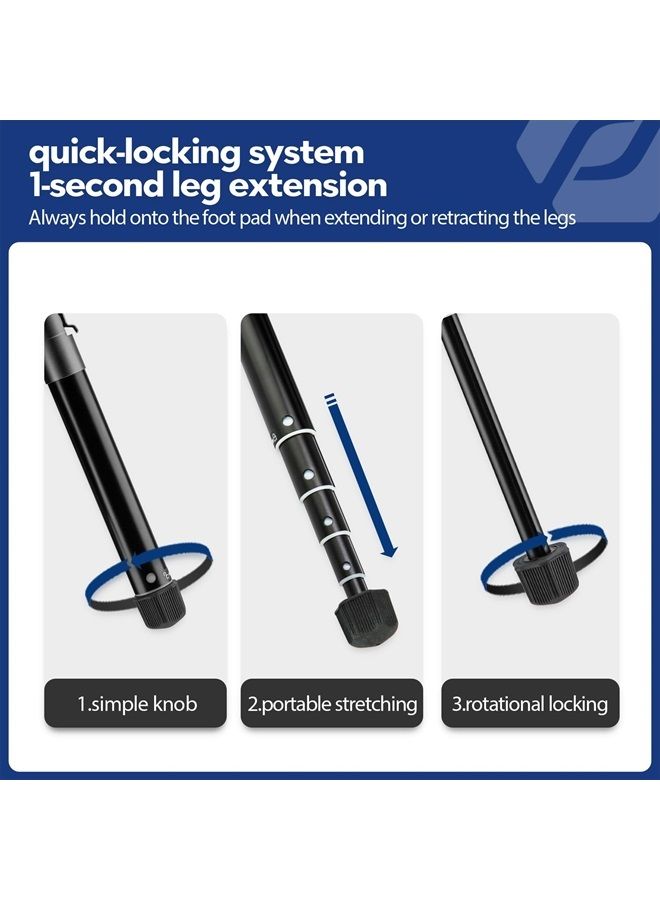 Fotopro FY800 55" Mini Tripod, 1.6lbs Lightweight Camera Tripod with Ball Head Phone Mount for Selfie GoPro Vlog Max Load up to 6.6 lbs - Image 2