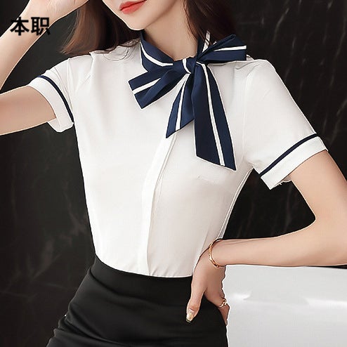 Professional Uniform Set Womens Shirt Black skirt  - Image 4