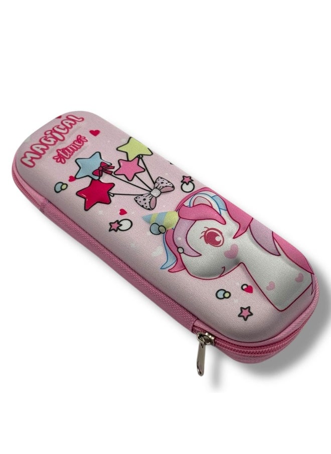QSHOP Pencil Case 3D Cartoon Waterproof Pencil Case Large Capacity Stationery Organizer with Zipper School Supplies for Kids Boys Girls  - Image 1