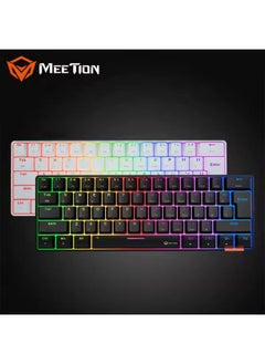 Meetion Meetion MK005BT 60% Gaming Keyboard Wireless Keybroad 12 Multimedia Shortcuts Keys Bluetooth Keybroad With True Mechanical Fixed Shaft LED Backlight Brightness Adjustable Anti-Ghosting Mechanical Keyboard For Windows And Mac  - Image 5