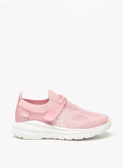 Kappa Girls' Mesh Textured Slip-On Walking Shoes with Hook and Loop Closure  - Image 3