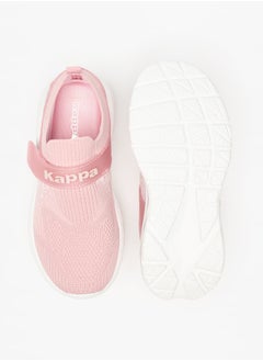 Kappa Girls' Mesh Textured Slip-On Walking Shoes with Hook and Loop Closure  - Image 4