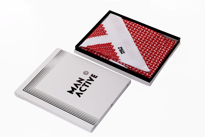 Active Man Modern Red Shemagh - Image 2