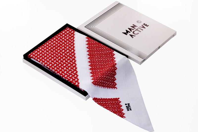 Active Man Modern Red Shemagh - Image 1