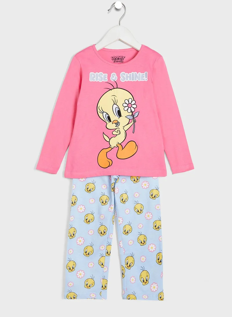 Warner Bros Kids Tweety Pyjama Set