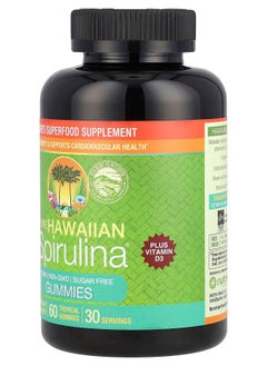 Nutrex Hawaii Pure Hawaiian Spirulina Plus Vitamin D3 Gummies 60 Tropical Gummies  - Image 2