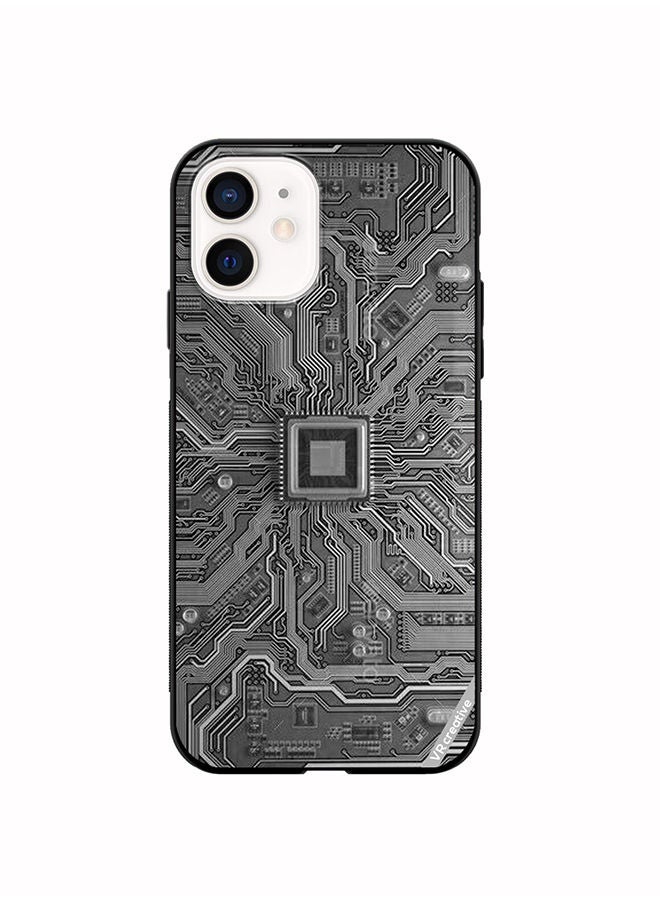 VR CREATIVE Protective Case Cover For Apple iPhone 12 mini Layer Design Multicolour - Image 1