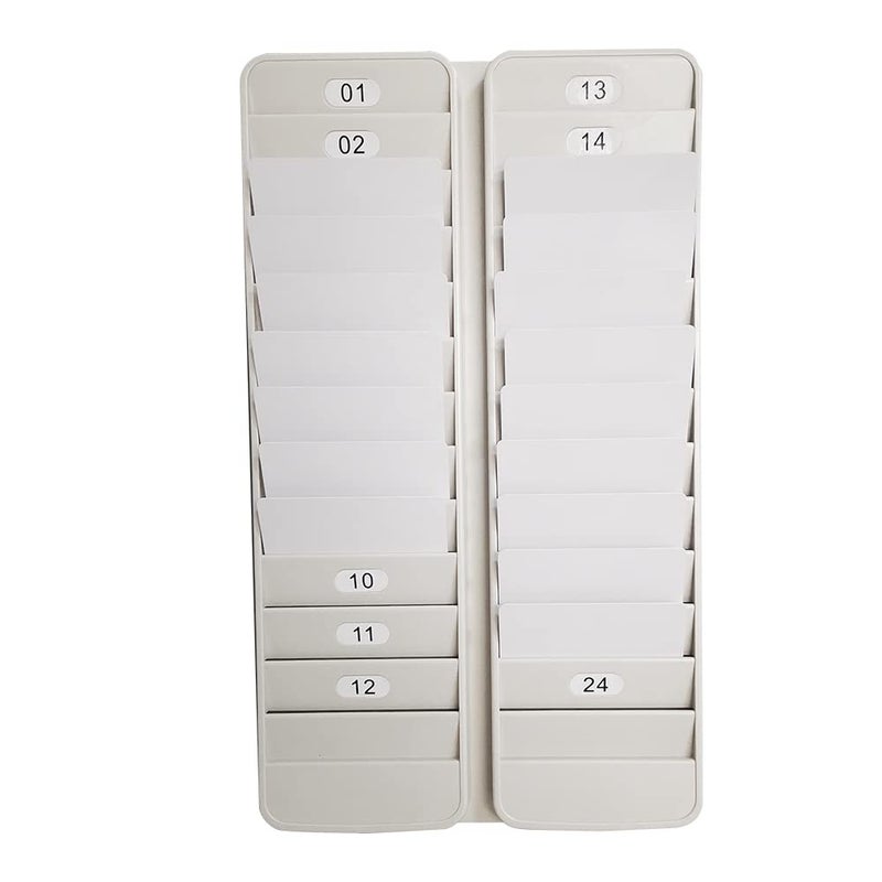 JMIUHACOU Card RackKeeps Swipe Cards Badges ids and Other Items neatly OrganizedIncludes selfAdhesive Number Labels 24slot
