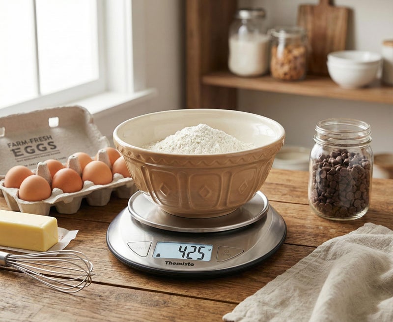 Themisto TH-WS20 Digital Kitchen Weighing Scale Stainless Steel (5Kg) - Image 2