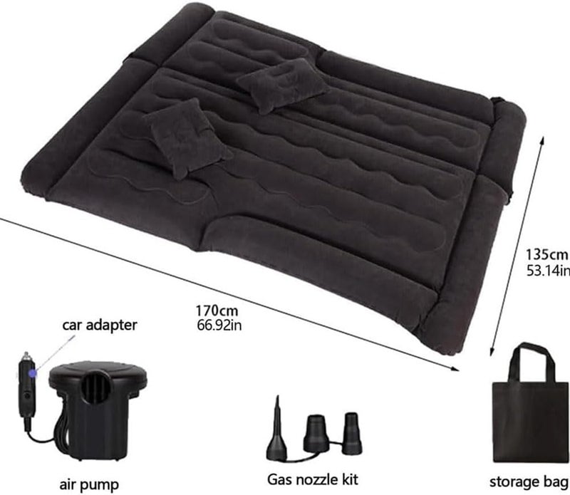 Car Air Bed for Kia Soul Seltos NIRO Sportage EV6 EV9 Sorento Telluride Carnival,Portable Air Mattress Thicker Bed Mattress Travel Inflatable Mattress Travel Camping Air Cushion Accessories - Image 2