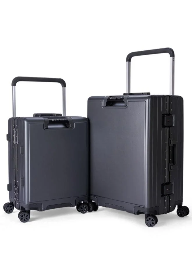 LIMRA travel bags from limra made of pc , consisting of two pieces , size 21"-25" inches, grey color