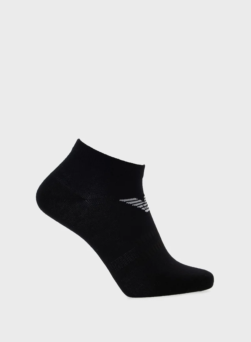 EMPORIO ARMANI 3 Pack Logo Ankle Socks