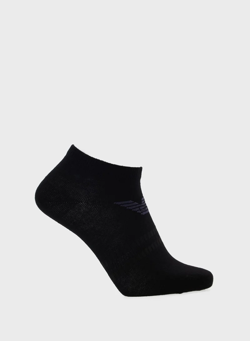 EMPORIO ARMANI 3 Pack Logo Ankle Socks