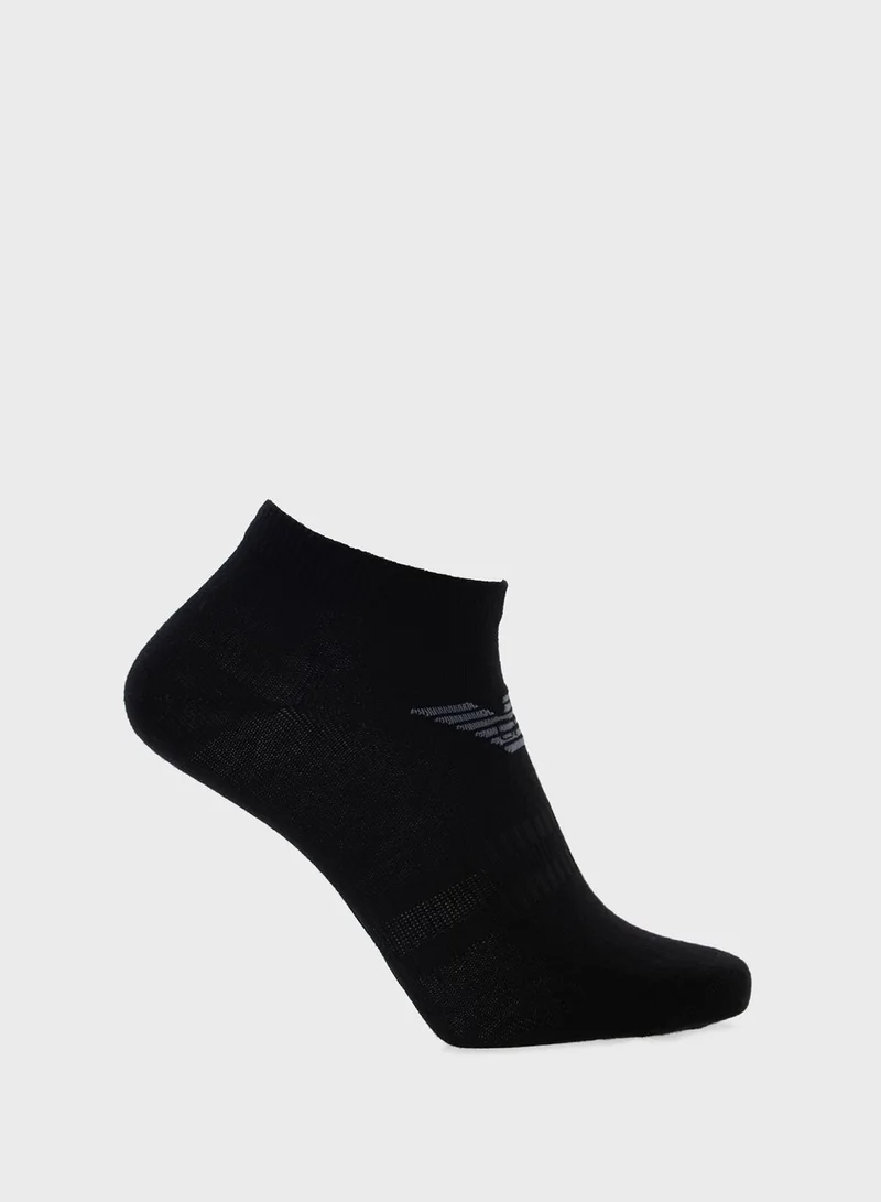 EMPORIO ARMANI 3 Pack Logo Ankle Socks