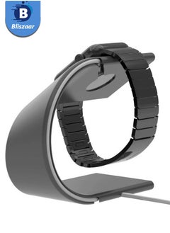 Bliszaar Smart Watch Stand, Watch Holder, Charging Station Base, U Shape New Design with a Metallic Feel, Suitable For Apple Watch Series, Black  - Image 3