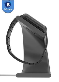 Bliszaar Smart Watch Stand, Watch Holder, Charging Station Base, U Shape New Design with a Metallic Feel, Suitable For Apple Watch Series, Black  - Image 5