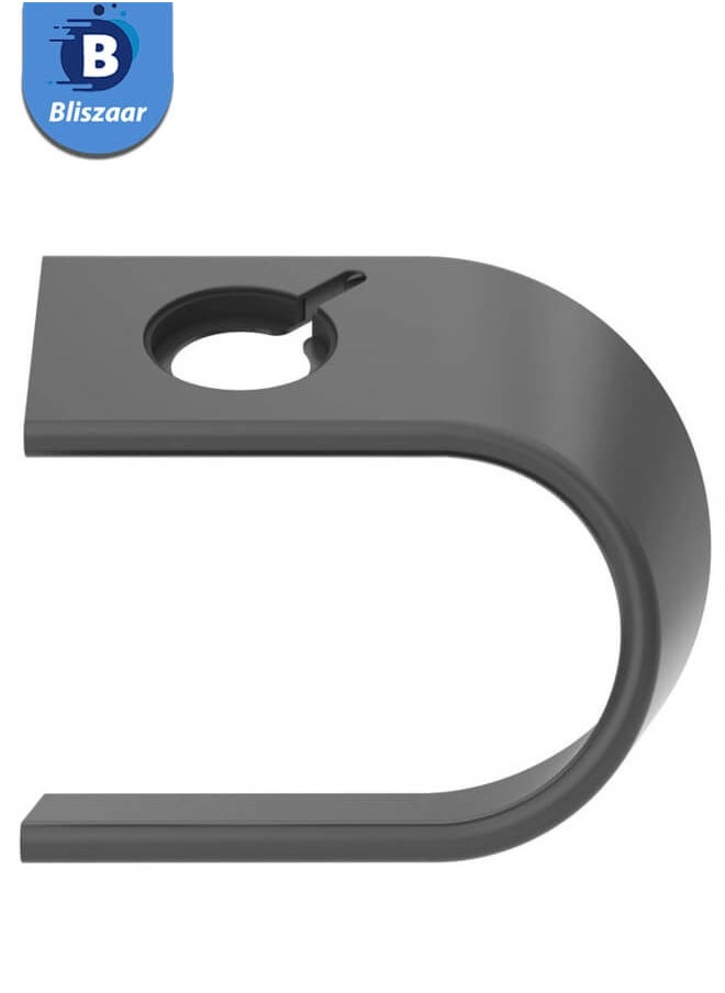 Bliszaar - Smart Watch Stand, Watch Holder, Charging Station Base, U Shape New Design with a Metallic Feel, Suitable For Apple Watch Series, Black - Image 1
