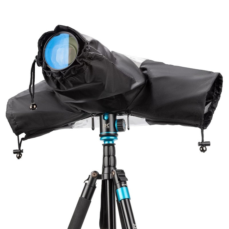SUPERNIC DSLR Mirrorless Camera Rain Cover Sleeve Large Raincoat Dust Proof Protector for Canon EOS R5 R6 Rp Ra R 7D 6D 5D Mark IV Rebel T8i T7i T7 T6i T6s T6 T5i T5 SL3 SL2 90D 80D 77D 70D SX70 SX60 - Image 1