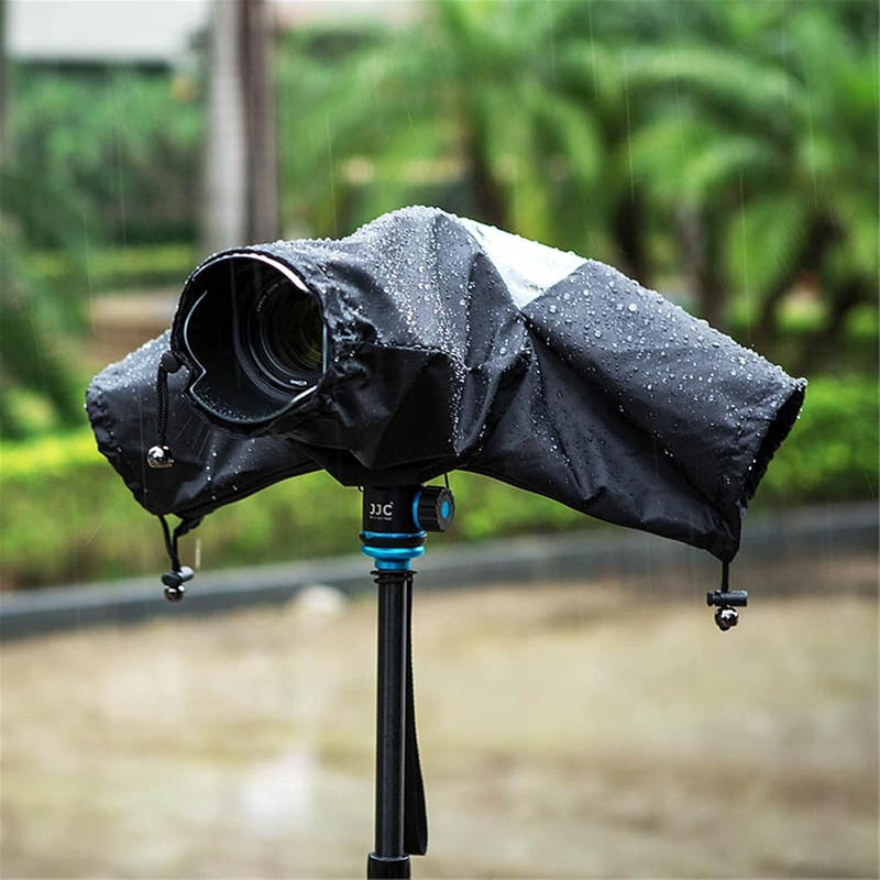 SUPERNIC DSLR Mirrorless Camera Rain Cover Sleeve Large Raincoat Dust Proof Protector for Canon EOS R5 R6 Rp Ra R 7D 6D 5D Mark IV Rebel T8i T7i T7 T6i T6s T6 T5i T5 SL3 SL2 90D 80D 77D 70D SX70 SX60 - Image 2