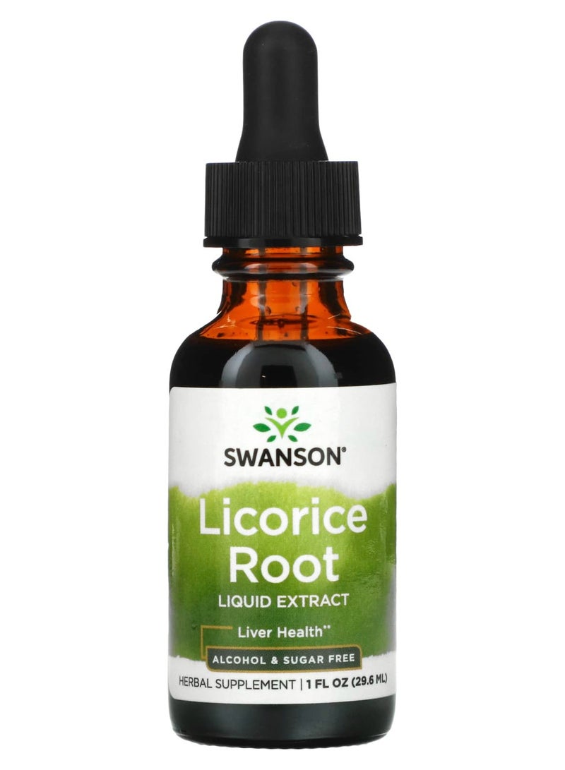 SWANSON Licorice Root Liquid Extract 1 fl.oz 29.6 ml