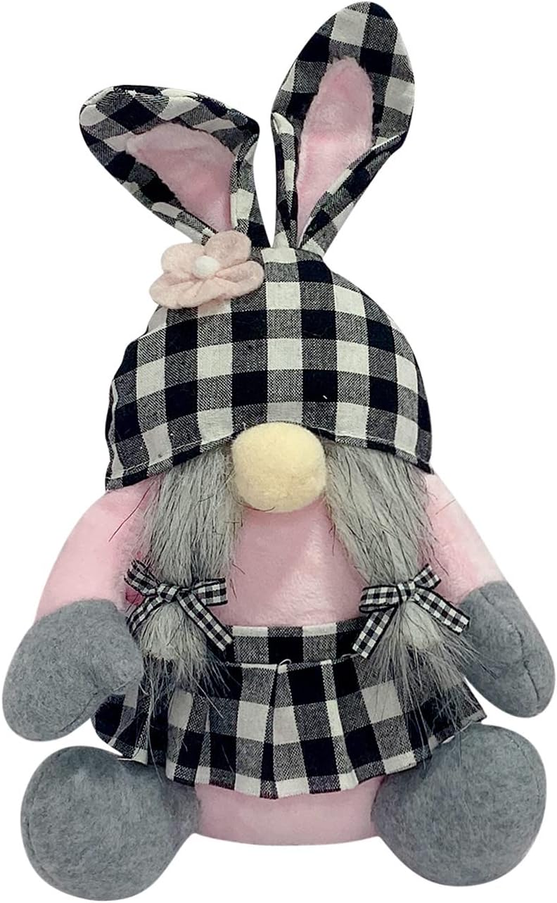 cheekyglo Easter Rabbit Ears, Faceless Old Man Dwarf Goblin Doll, Easter Dwarf Doll with Glowing Rabbit Ears, Plush Faceless Doll Desktop Decoration Standing Bottom - Image 1