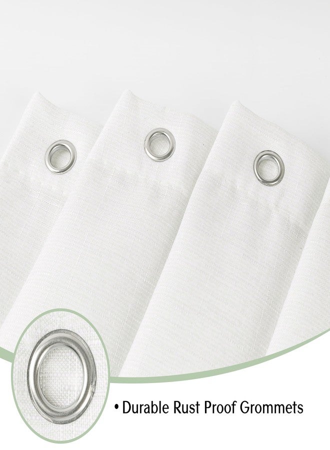 Sunlit Design Double Stripes Fabric Shower Curtain, Green Stripes Shower Curtains, Modern Style Refreshing Striped Design Bathroom Decor, 72" x 72" - Image 4