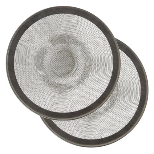 Evriholder Mesh Sink Drain Catcher, Secure Fit Strainer Prevents Clogging from Food and Hair, Stainless Steel, Ideal for Kitchen, Laundry and Disposals, 4.5-Inch, 2 Pack - Image 1