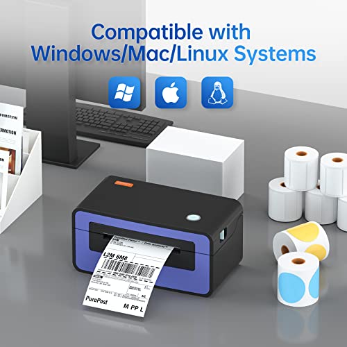 HPRT Shipping Label Printer Thermal Printer 4x6, Barcode Printer for Shipping Packages, 150mm/s High-Speed Thermal Printer for Windows & MAC, Compatible with India Post DHL，Amazon - Image 3