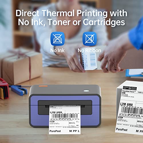 HPRT Shipping Label Printer Thermal Printer 4x6, Barcode Printer for Shipping Packages, 150mm/s High-Speed Thermal Printer for Windows & MAC, Compatible with India Post DHL，Amazon - Image 4