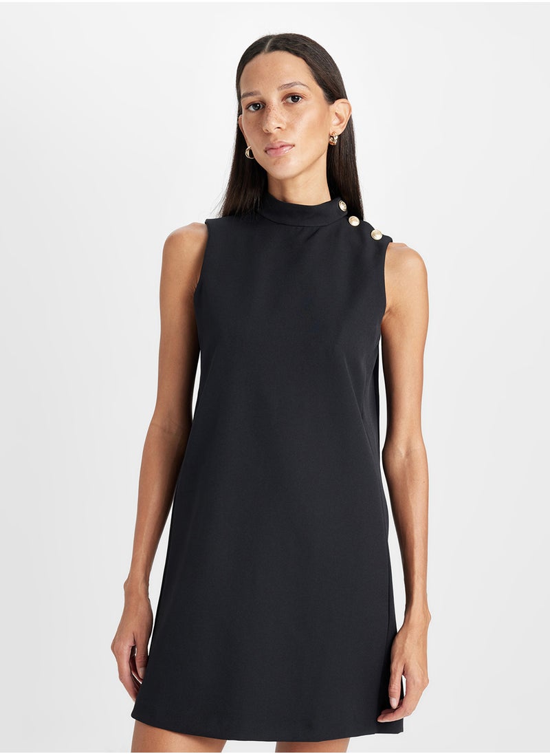 DeFacto Sleeveless Mockneck Dress  - Image 1