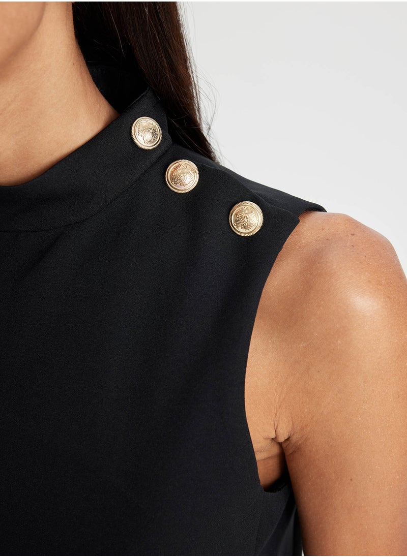 DeFacto Sleeveless Mockneck Dress  - Image 4