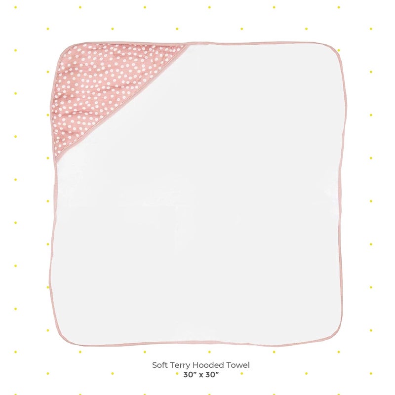 Spasilk مجموعة 2 من مناشف تيري الناعمة للأطفال مع غطاء مطبوع من موسلين - Image 3