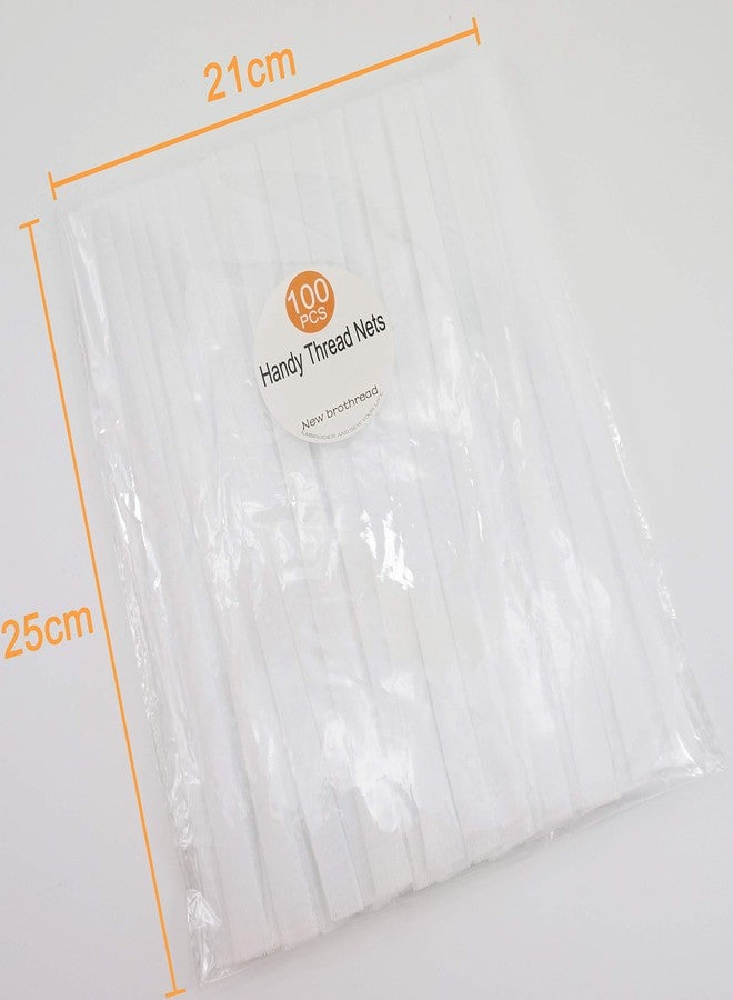 New brothread 100pcs Thread Net Spool Saver for Different Sizes of Embroidery Sewing Quilting and Serger Thread Spools/Cones - 9.8" (25cm) Long Each Piece - Image 4