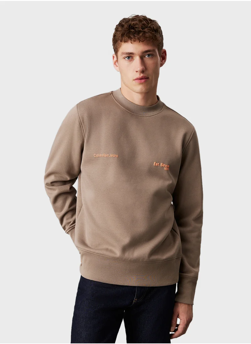 Calvin Klein Jeans Logo Crew Neck Sweatshirt