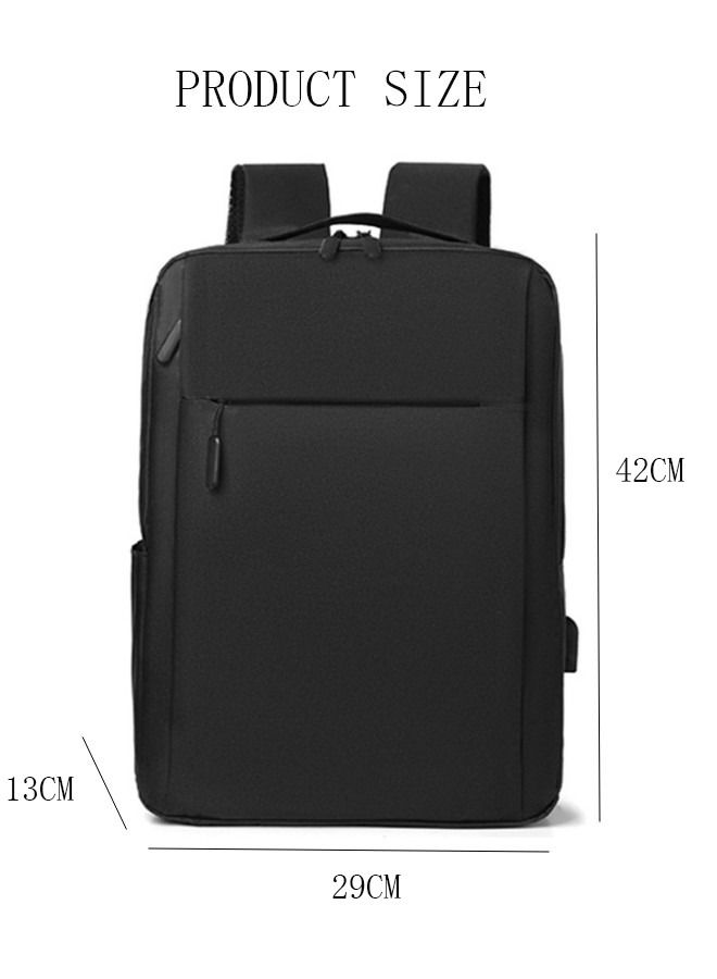 DUNISO Travel Laptop Backpack Business Anti Theft Slim Durable Laptop Bag with USB Charging Port Water Resistant College School Computer Backpack Gifts for Men & Women Fits 15.6 Inch Notebook Black - Image 2